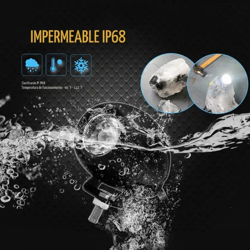 Vista 4 de Chelhead - Luces de conducción LED compactas de 2.7 pulgadas, 2 luces LED redondas de 20 W 7D de haz puntual de 20 W, luces LED pequeñas todoterreno