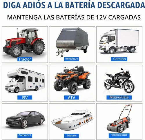 Vista 6 de Solperk Panel solar de 20 W, cargador solar para carga lenta y continua, cargador de batería solar y mantenedor, adecuado para automóviles