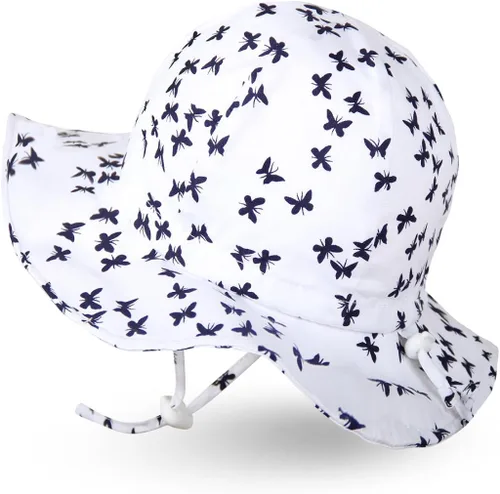 Vista 2 de Ami&Li tots Unisex Child Adjustable Wide Brim Sun Protection Hat UPF 50 Sunhat for Baby Girl Boy Infant Kids Toddler