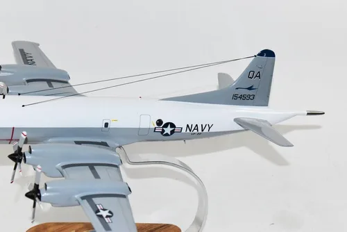 Vista 3 de Lockheed Martin® P-3B Orion, Gansos azules VP-22, modelo a escala de caoba