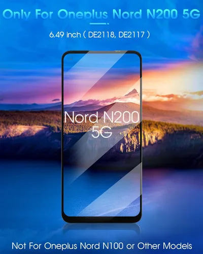 Vista 2 de Para Oneplus Nord N200 5G Reemplazo de pantalla, 1+ Nord N200 5G DE2118 6.49 pulgadas Pantalla LCD Pantalla táctil Digitalizador Vidrio Asamblea
