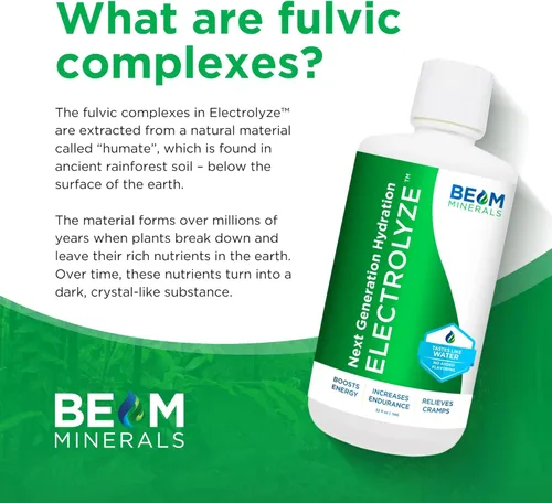Vista 3 de BEAM Minerals Electrolyze Reabastecimiento de electrolitos líquido Todos los electrolitos, sin toda la sal 32 fl Oz