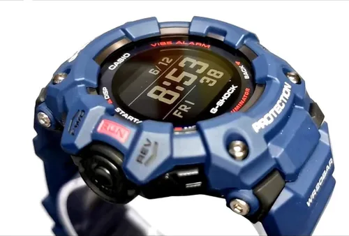 Vista 2 de Casio G-Shock Reloj de cuarzo para hombre con correa de plástico azul 26 modelo GBD-100-2ER Azul GBD-100-2ER-AMZUK
