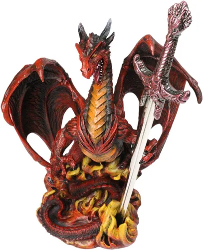 Vista 10 de Ebros Necromancy Litche Blade Ruth Thompson - Estatua de dragón con hoja abrecartas de dragón de 10 pulgadas de alto, colección de la serie