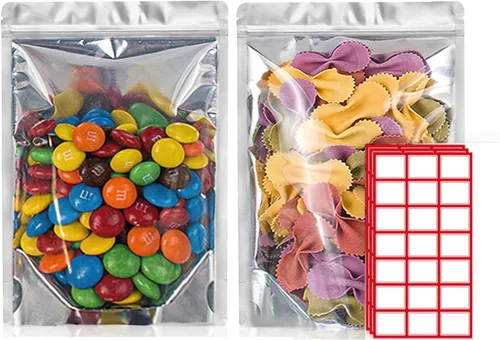 Vista 10 de BELLE KR® Bolsas pequeñas de Mylar de 3 x 5 para dulces liofilizados, paquete de 100 a 4 mil de grosor, bolsas transparentes de Mylar con ventana