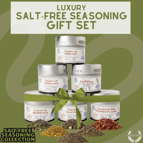 Vista 8 de Colección de condimentos gourmet sin sal Sin OMG 6 latas magnéticas Mezclas de especias en lotes pequeños