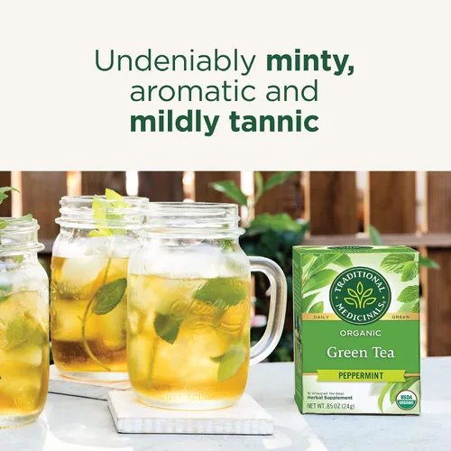 Vista 4 de Traditional Medicinals Organic Té Verde té de hibisco Apoya la salud del corazón, Kosher, sin OMG, sin cafeína