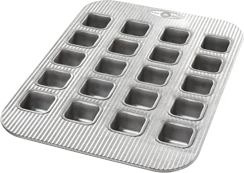 Vista 7 de USA Pan Bandeja antiadherente para brownie, 6 tazas, acero aluminizado