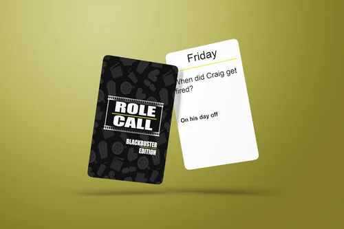 Vista 5 de CP TIME Rol: Blackbuster Edition - Juego de preguntas de películas para adultos, juegos de cultura negra, diversión familiar, ideal para noches