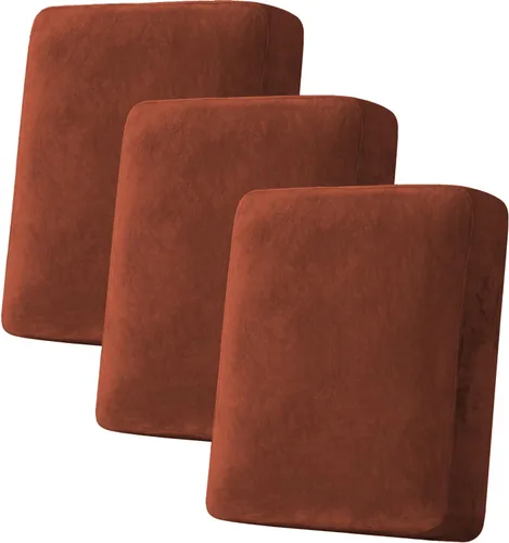 Vista 79 de H.VERSAILTEX Funda de cojín elástica de terciopelo para sofá, funda de cojín de felpa para cojines de silla, protector de muebles, cojín de asiento