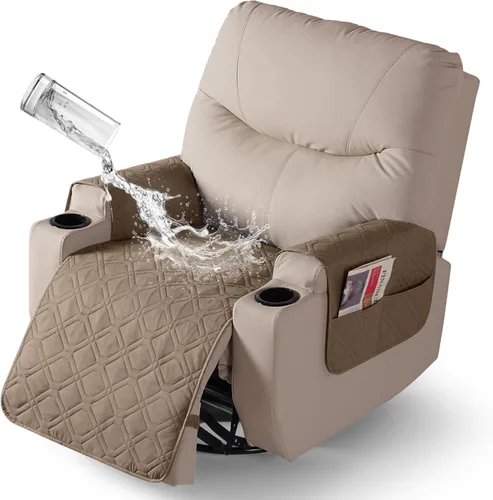 Vista 30 de VANSOFY - Fundas de asiento 100% impermeables para sillas reclinables, color azul, 22 pulgadas Azuree