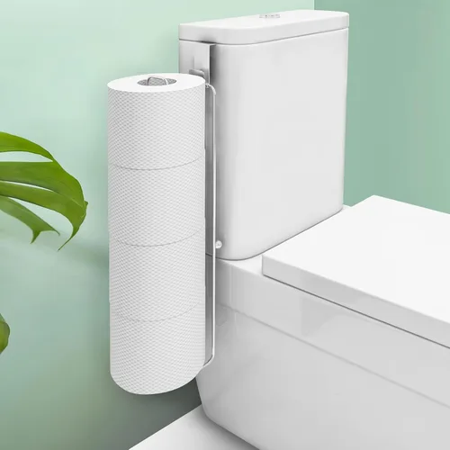 Vista 12 de Conworld Soporte de Papel Higiénico Dorado de Níquel Cepillado para 3 Rollos de Papel Higiénico, 1 Paquete Almacenamiento de Papel Higiénico de Baño