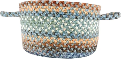Vista 85 de Capel American Heritage Barn Blue Alfombra Trenzada de Cesta de 0' 12" Azul granero