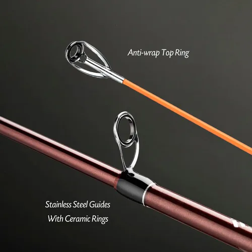 Vista 4 de EOW XPEDITE Portable Telescopic Fishing Rods, Spinning & Casting, 24T Carbon Blanks & Solid Carbon Tip, Cork Handle, Travel Rod, Short Collapsible