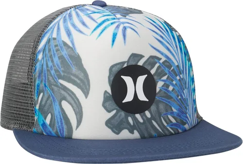 Vista 4 de Hurley Gorra plana de béisbol para hombre, One & Only Square Snap-Back Trucker Hat