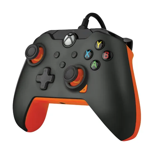 Vista 2 de PDP 049-012-GO Gaming Controller Black, Orange USB Gamepad AnalogueDigital PC, Xbox, Xbox One X, Xbox Series S, Xbox Series X