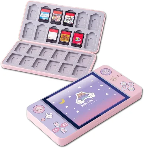 Vista 20 de PERFECTSIGHT Funda para tarjetas de juego de 48 interruptores para Nintendo Switch OLED/ Lite 48 funda de cartucho para tarjetas de juego y tarjetas