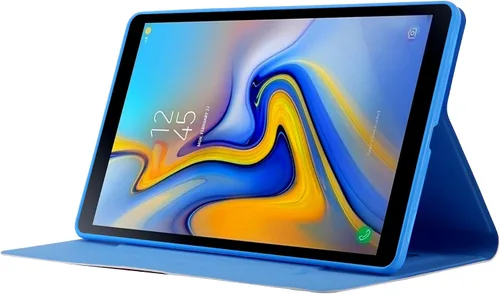 Vista 4 de LCHDA Funda para Samsung Galaxy Tab A8 10.5 2021 (SM-X200 / SM-X205), soporte delgado con tapa para folio, cubierta pintada inteligente, piel