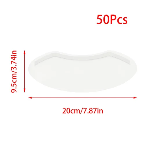 Vista 2 de 50 protectores faciales para ducha, protectores faciales de ducha, protector de ojos de plástico transparente para laca para el cabello, visera