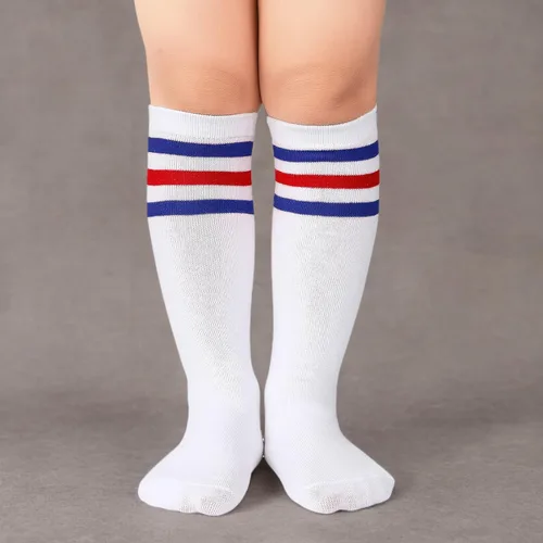 Vista 8 de American Trends Calcetines de fútbol para niños y jóvenes, calcetines largos hasta la rodilla para niños y niñas, béisbol, sóftbol, fútbol de 1 a 12