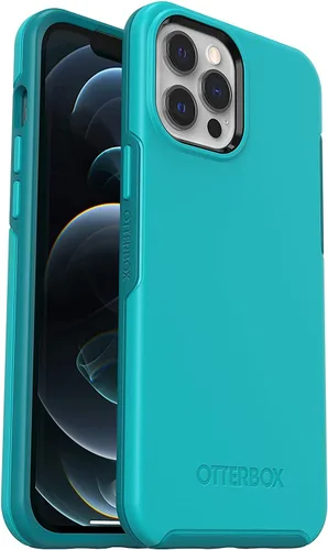 Vista 2 de OtterBox Symmetry Series - Funda para iPhone 12 Pro Max, diseño de pastel POP (orquídea/rosa), color rosa 2-Rosa