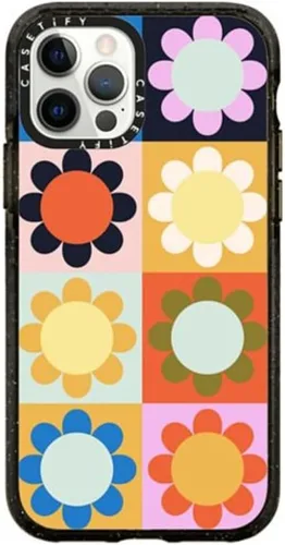 Vista 12 de CASETiFY Impact - Funda para iPhone 12 y iPhone 12 Pro, Bearly Awake, color negro transparente