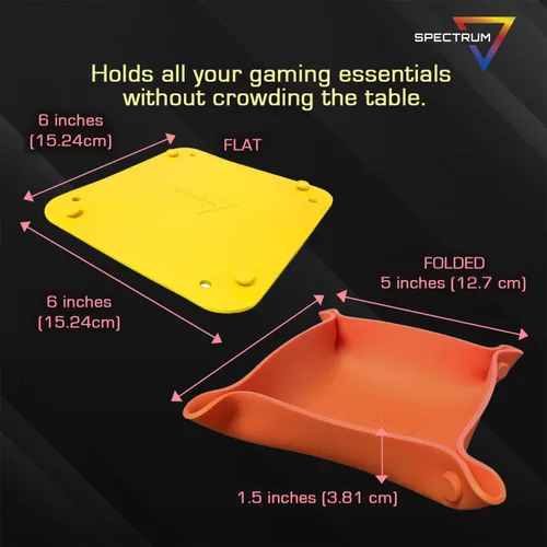 Vista 3 de BCW Spectrum Bit Bandejas – 6 bandejas plegables de silicona para almacenamiento de juegos de mesa
