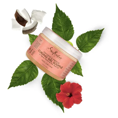Vista 5 de Soufflé de gel de coco e hibisco de Shea Moisture de 12 onzas (12.0 fl oz) (paquete de 2)