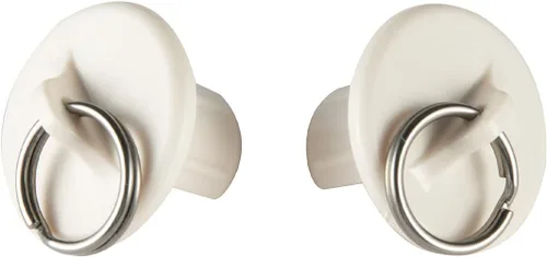 Vista 7 de Kit elástico, Lihopefe, soporte inalámbrico, accesorios de repuesto Coolaroo (2 pares de tapas de extremo Niza, beige)