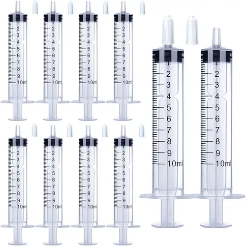 Vista 20 de Jeringa de 1 ml para líquido, oral, laboratorios científicos, medición, dispensación, con tapa - Paquete de 3 jeringas de 1 ml