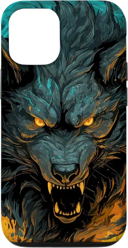 Vista 28 de Fenrir Wolf - Funda para iPhone 17, diseño de mitología nórdica