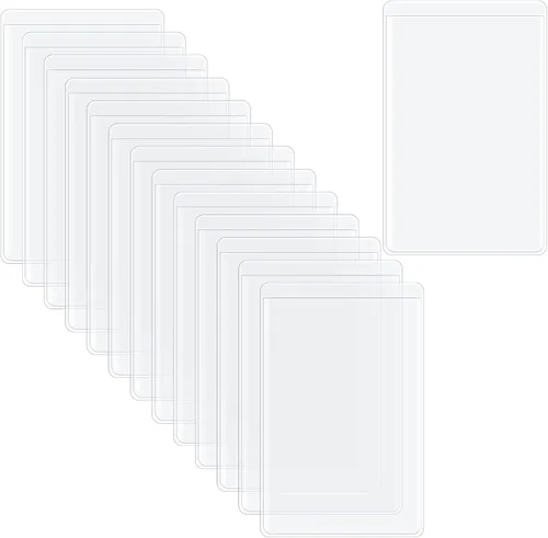Vista 10 de Paquete de 30 fundas transparentes para tarjetero, impermeables, con apertura lateral, fundas protectoras de PVC suave para tarjetas de crédito