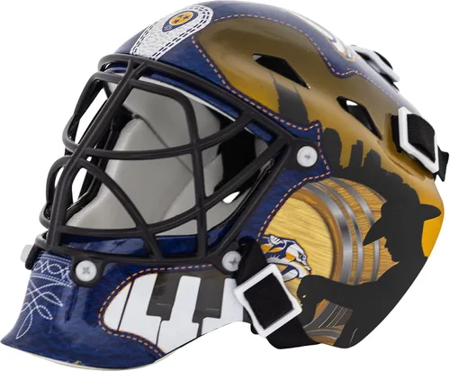 Vista 15 de Franklin Sports mini máscara para portero con logo de la NHL