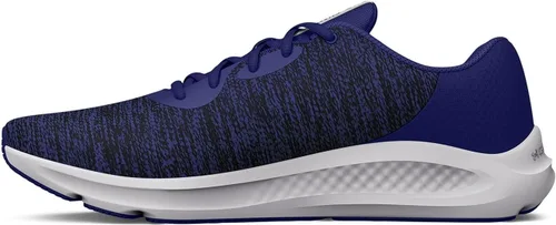 Vista 3 de Under Armour Tenis de correr Charged Pursuit 3 Twist para hombre, rojo y gris