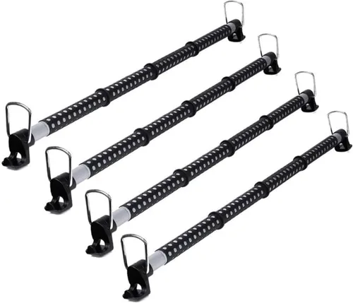 Vista 8 de Zone Tech – barral para ropa para auto - barral para ropa expansible calidad premium