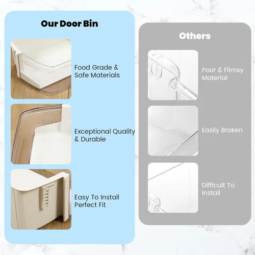 Vista 4 de HECASA AAP73252202 AP5602939 Estante para puerta de refrigerador compatible con LG Kenmore Elite Refrigerador Door Bin AH3637058 PS3637058 AP5602939