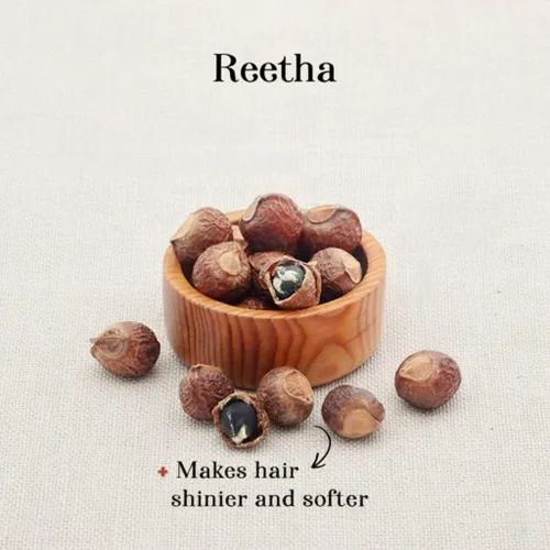 Vista 3 de Polvo 100% orgánico de Reetha/ARITHA para el cabello 3.53 oz 100% puro polvo de soapnut orgánico para cabello
