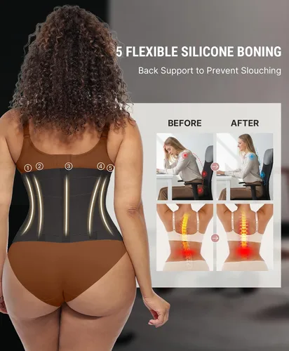Vista 4 de FeelinGirl Cinturón de entrenamiento de cintura, reductor de cintura, cinturón de abdominales, control de abdomen, moldeador de cuerpo con triple