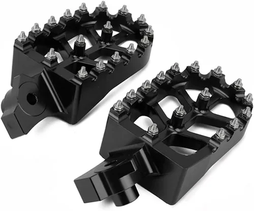 Vista 4 de AnXin Estriberas Estriberas Reposapiés Pedales Apoyos CNC para Z50R 80-99 XR50R 00-03 XR70R 97-03 XR80R XR100R 85-03 CRF80F CRF100F 04-13 Negro