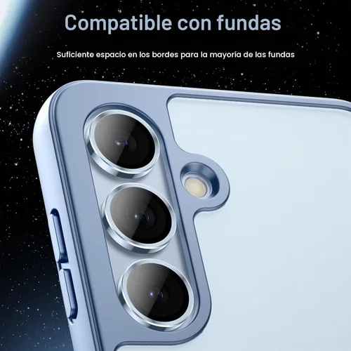 Vista 7 de JETech Protector de lente de cámara para Samsung Galaxy S24 FE, azul, 1