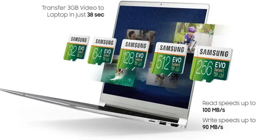 Vista 5 de SAMSUNG EVO Select Tarjeta de memoria microSDXC UHS-I U1 de 64 GB Full HD y 4K UHD con adaptador (MB-ME64HA)