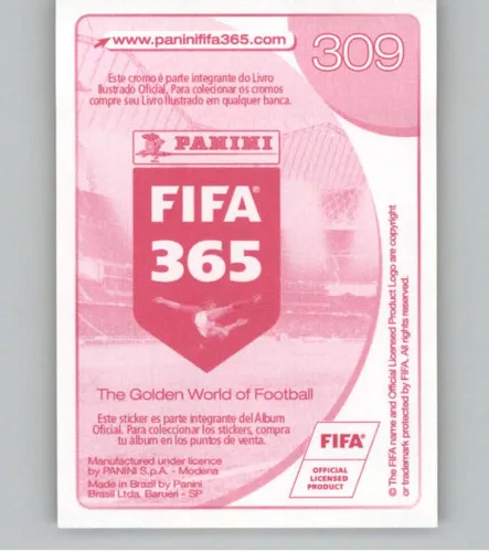 Vista 2 de Pegatinas Panini FIFA 365 2016-17 Central/Sudamérica #309 Everton Gremio FBPA - Adhesivo oficial de álbum de fútbol en estado crudo (NM o mejor)