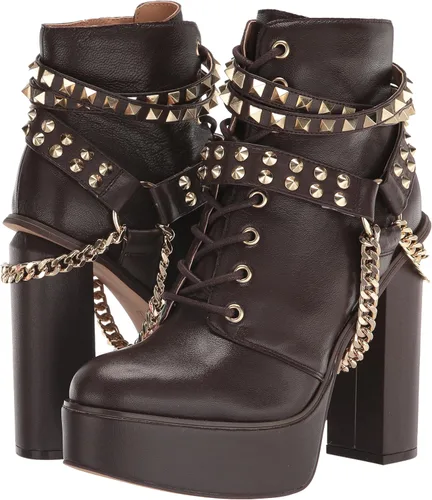 Vista 7 de Jessica Simpson Tacones de bloque con tachuelas de cuero Lannoli para mujer