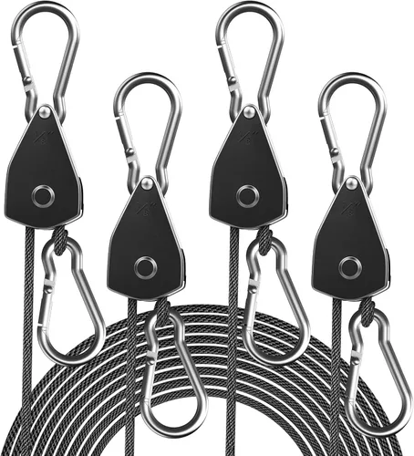 Vista 12 de 2 correas de amarre con trinquete para kayak, fijar canoa en portaequipajes, senderismo, campamento, navegación, actividades acuáticas, gancho