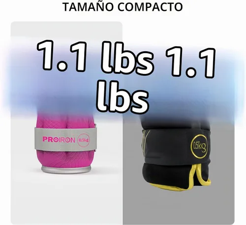 Vista 3 de PROIRON Ankle Weights for Women, Leg Weights for Men, Ankle and Wrist Weights 2/4/6/8LBS，Reflective Arm Weights for Jogging，Gymnastics，Aerobics