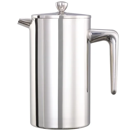 Vista 9 de Service Ideas Prensa francesa de café de doble pared, 12oz, acero inoxidable PDWSA350BS en cepillado