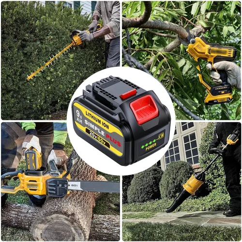 Vista 7 de 9000mAh Reemplazo para DeWalt 20V-60V MAX Batería DCB609 Compatible con DeWalt 20V/60V MAX Herramientas Eléctricas y Cargadores