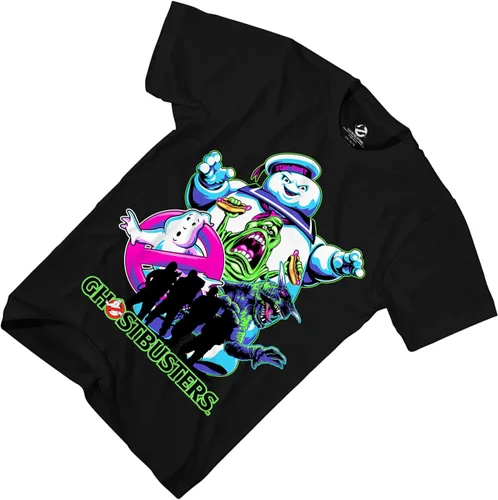 Vista 4 de Ghostbusters Camiseta estampada con logotipo Stay Puft para hombre