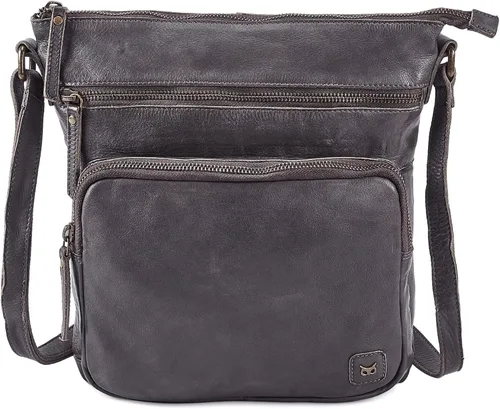 Vista 17 de Bolsos cruzados de cuero genuino y carteras para mujeres, bolsos de hombro cruzados hechos a mano, elegantes y modernos