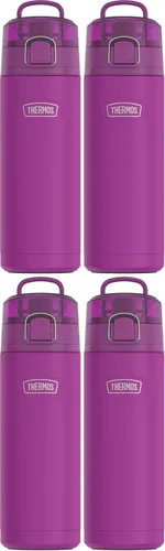 Vista 27 de THERMOS ICON SERIES, botella de agua de acero inoxidable con boquilla, 24 onzas, color verde alpino, botella de agua aislada al vacío con tapa